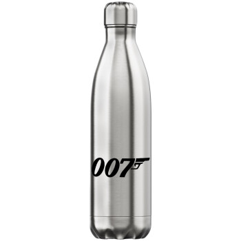 James Bond 007, Μεταλλικό παγούρι θερμός Inox (Stainless steel), διπλού τοιχώματος, 750ml