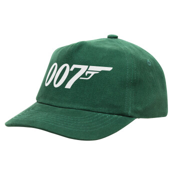 James Bond 007, Children's Baseball Cap, 100% Cotton Drill, GREEN (COTTON, CHILDREN'S, ONE SIZE)