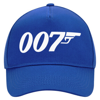 James Bond 007, Ultimate Adult Hat BLUE, (100% COTTON DRILL, ADULT, UNISEX, ONE SIZE)