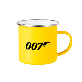 James Bond 007, Κούπα Μεταλλική εμαγιέ Κίτρινη 360ml