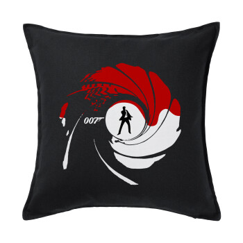 James Bond 007, Sofa cushion black 50x50cm includes filling