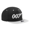 Adult Flat Snapback Hat Black/Grey, (100% COTTON TWILL, ADULT, UNISEX, ONE SIZE)