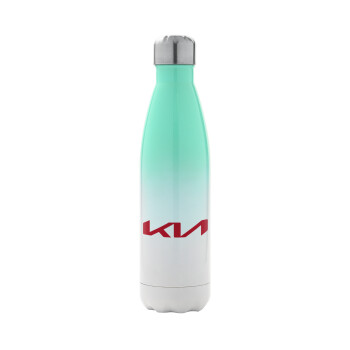 KIA, Metal mug thermos Green/White (Stainless steel), double wall, 500ml