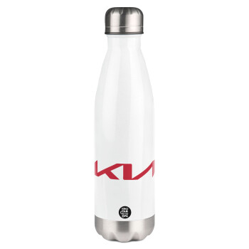 KIA, Metal mug thermos White (Stainless steel), double wall, 500ml