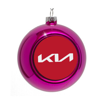 KIA, Purple Christmas tree ornament bauble 8cm