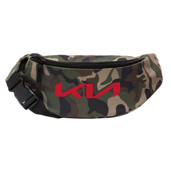 KIA, Unisex waist bag (banana) in Jungle camouflage color with 2 pockets