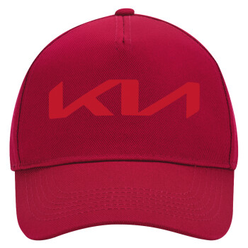 KIA, Adult Ultimate Hat RED, (100% COTTON DRILL, ADULT, UNISEX, ONE SIZE)