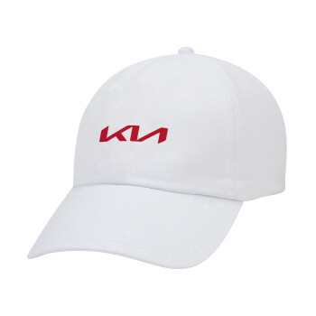 KIA, Καπέλο Ενηλίκων Baseball Λευκό 5-φύλλο (POLYESTER, ΕΝΗΛΙΚΩΝ, UNISEX, ONE SIZE)