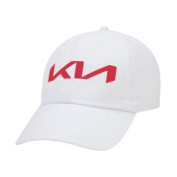 KIA, Adult Baseball Cap White 5-panel (POLYESTER, ADULT, UNISEX, ONE SIZE)