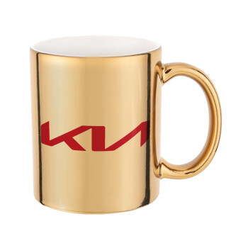 KIA, Mug ceramic, gold mirror, 330ml