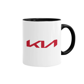 KIA, Mug colored black, ceramic, 330ml