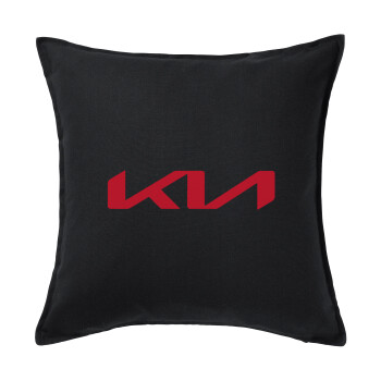 KIA, Sofa cushion black 50x50cm includes filling