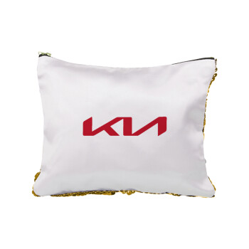 KIA, Sequin Gold Pouch Cosmetic Bag