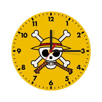 Onepiece skull, Wooden wall clock (20cm)