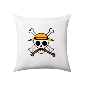 Onepiece skull, Sofa cushion 40x40cm includes filling