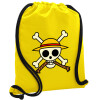 Backpack pouch GYMBAG Yellow, with pocket (40x48cm) & thick cords