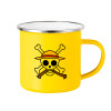 Yellow Enamel Metallic Cup 360ml