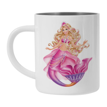 Barbie mermaid , Mug Stainless steel double wall 450ml