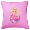 Sofa cushion Pink 50x50cm includes filling