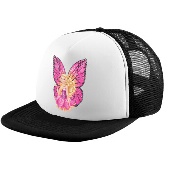 Barbie Νεράιδα, Καπέλο Ενηλίκων Soft Trucker με Δίχτυ Black/White (POLYESTER, ΕΝΗΛΙΚΩΝ, UNISEX, ONE SIZE)