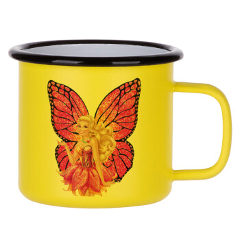 A fairy Barbie, Metallic enamel MATT Yellow cup 360ml