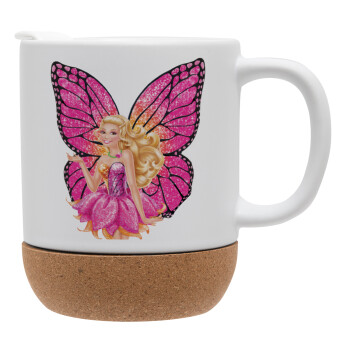 A fairy Barbie, Ceramic coffee mug Cork (MAT), 330ml (1pcs)