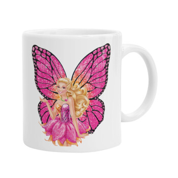 A fairy Barbie, Ceramic coffee mug, 330ml (1pcs)