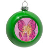 Green Christmas tree ornament bauble 8cm