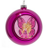 Purple Christmas tree ornament bauble 8cm