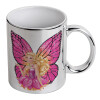 Mug ceramic, silver mirror, 330ml