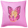 Sofa cushion Pink 50x50cm includes filling