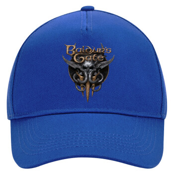 Baldur's Gate, Ultimate Adult Hat BLUE, (100% COTTON DRILL, ADULT, UNISEX, ONE SIZE)