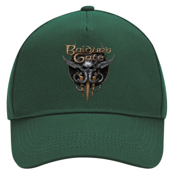 Baldur's Gate, Adult Ultimate Hat GREEN, (100% COTTON DRILL, ADULT, UNISEX, ONE SIZE)