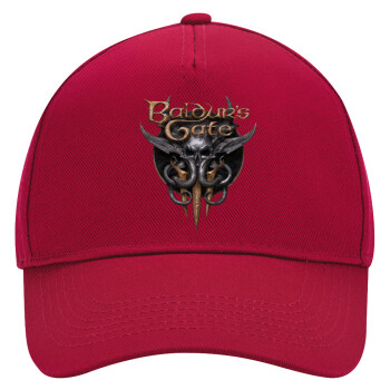 Baldur's Gate, Adult Ultimate Hat RED, (100% COTTON DRILL, ADULT, UNISEX, ONE SIZE)