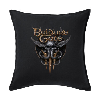 Baldur's Gate, Sofa cushion black 50x50cm includes filling