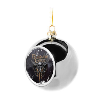 Baldur's Gate, Silver 8cm Christmas tree ball ornament