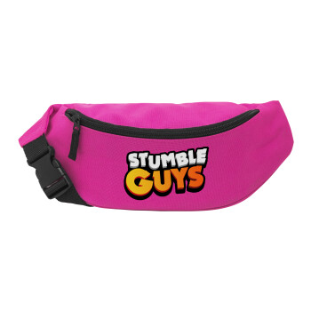 Stumble Guys, Unisex waist bag (banana) in PINK color with 2 pockets