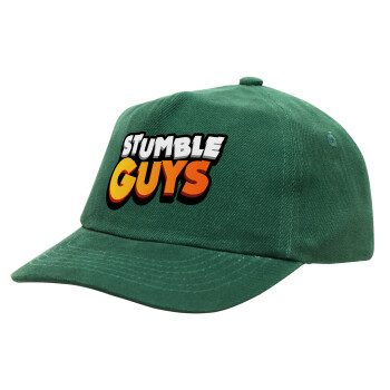 Stumble Guys, Children's Baseball Cap, 100% Cotton Drill, GREEN (COTTON, CHILDREN'S, ONE SIZE)