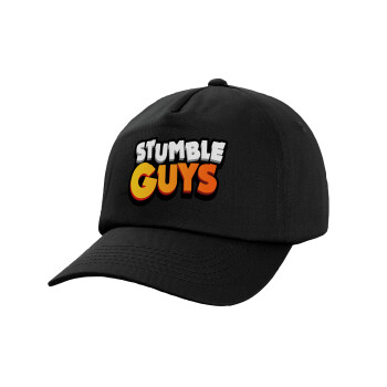 Stumble Guys, Child's Baseball Cap, 100% Cotton, Black