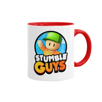 Stumble Guys, Mug colored red, ceramic, 330ml