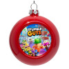 Red Christmas tree ornament bauble 8cm