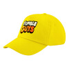 Child's Baseball Cap, 100% Cotton Twill, Yellow (COTTON, CHILD, UNISEX, ONE SIZE)