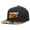 Adult Flat Snapback Hat Black/Camouflage, (100% COTTON TWILL, ADULT, UNISEX, ONE SIZE)