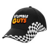 Adult Ultimate BLACK RACING Cap, (100% COTTON DRILL, ADULT, UNISEX, ONE SIZE)