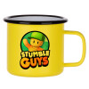 Metallic enamel MATT Yellow cup 360ml