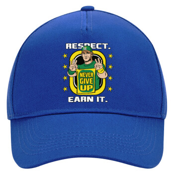 John Cena, Ultimate Adult Hat BLUE, (100% COTTON DRILL, ADULT, UNISEX, ONE SIZE)