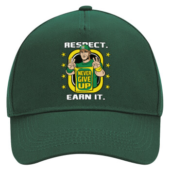 John Cena, Adult Ultimate Hat GREEN, (100% COTTON DRILL, ADULT, UNISEX, ONE SIZE)