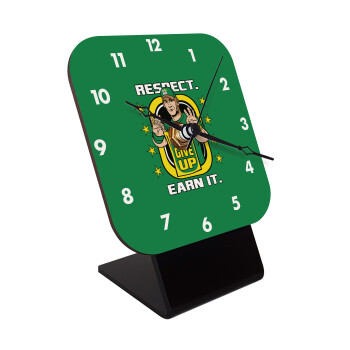 John Cena, Quartz Wooden table clock with hands (10cm)