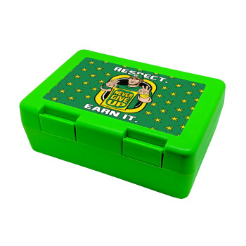 John Cena, Children's cookie container GREEN 185x128x65mm (BPA free plastic)