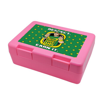 John Cena, Children's cookie container PINK 185x128x65mm (BPA free plastic)